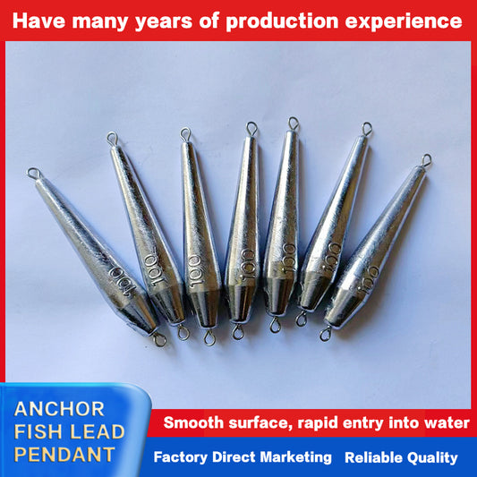 Double ring anchor fish lead sinker special for lures