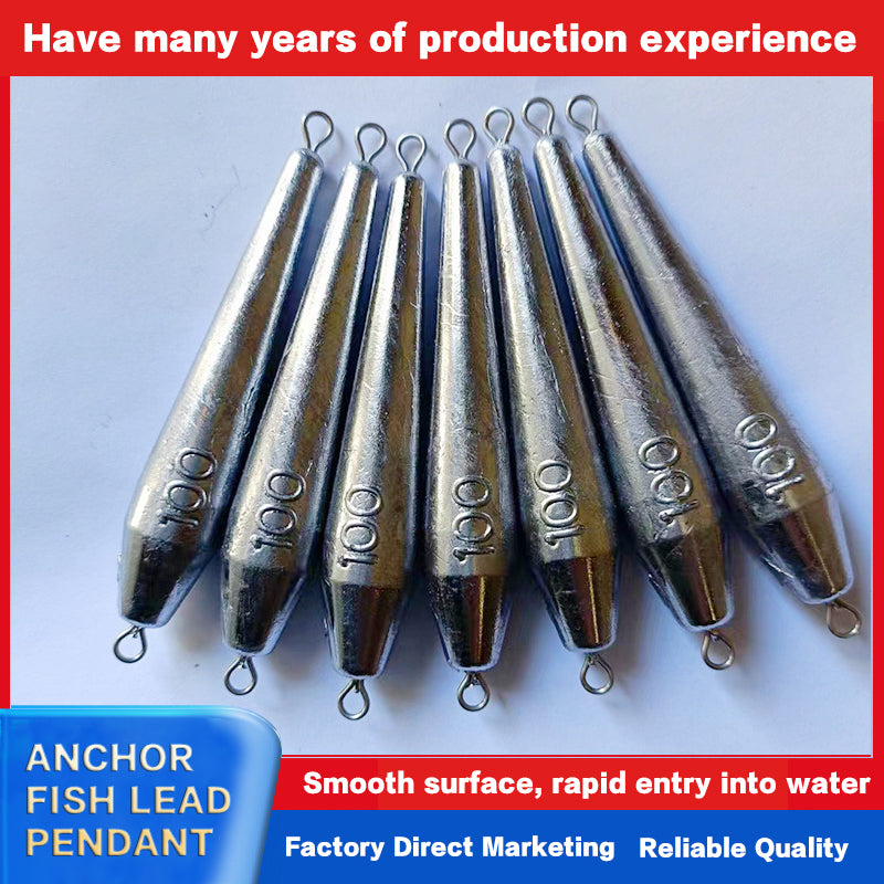 Double ring anchor fish lead sinker special for lures