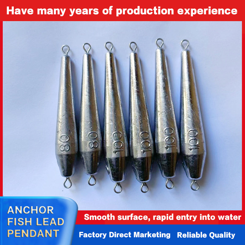 Double ring anchor fish lead sinker special for lures